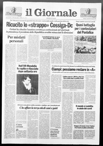 Il giornale : quotidiano del mattino